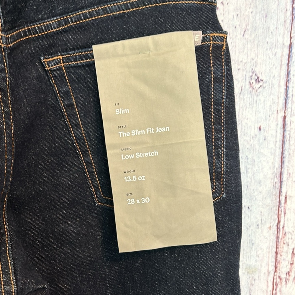 NWT Everlane The Organic Cotton Slim Fit Jean 28X30 - Picture 14 of 14